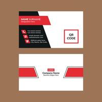 Modern Business Card Layout. Classic Template Display for Promotion. vector