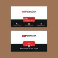 Modern Business Card Layout. Classic Layout Display for Promotion. vector