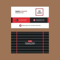 Modern Business Card Template. Minimal Layout Display for Promotional Campaign. vector