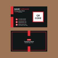 Modern Business Card Template. Artistic Layout Display for Promotional Campaign. vector