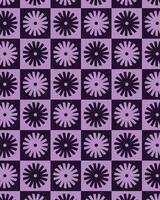 Flat flower pattern design with a combination of two types of purple. vector
