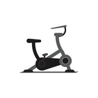 Exercise bicycle fitness symbol icon vector