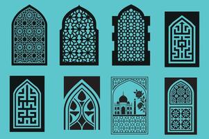 Mosque Inspired Window Pattern Illustration vector