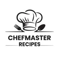 Chef hat with spoon and fork vector