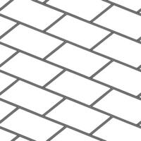 White brick pattern with gray grout, arranged diagonally, creating a simple and clean background, suitable for graphic design vector