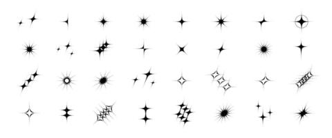 Sparkle set minimalistic style vector