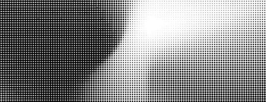 Halftone faded gradient texture black white background vector