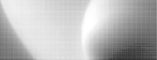 Halftone dot gradient background black white color vector