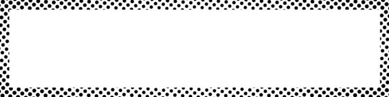 Dotted frame halftone rectangle grain vector