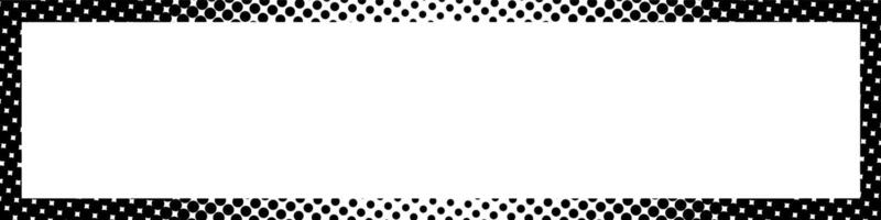 Dotted frame comic halftone rectangle grain vector