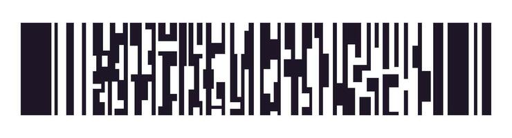 Barcode template balck color vector