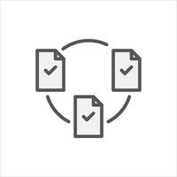 productivity filled outline icon. task done color line illustration. vector