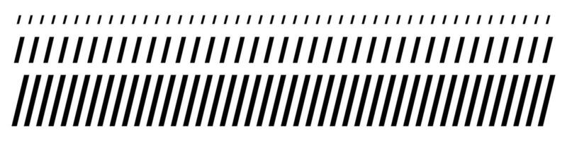 Slash line set border with diagonal lines vector
