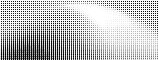 Halftone dot gradient background black white vector