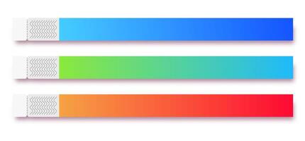 Bracelet event access modern color with copy space vector