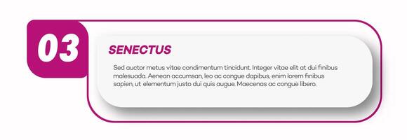 Bullet point number 3 list marker trendy style vector
