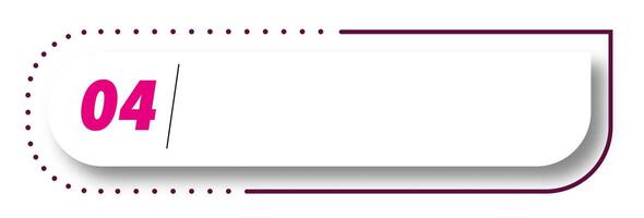 Bullet point number 4 list marker vector