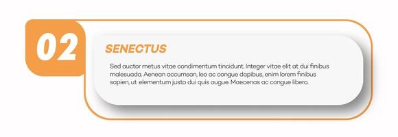 Bullet point number 2 list marker modern style vector