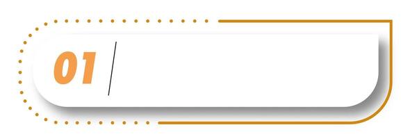 Bullet point number 1 list marker vector