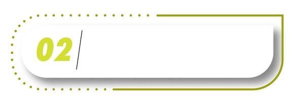Bullet point number 2 list marker vector
