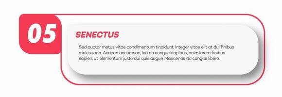 Bullet point number 5 list marker trendy style vector