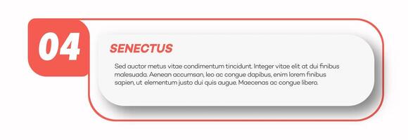 Bullet point number 4 list marker trendy style vector
