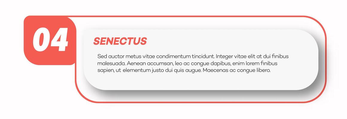 Bullet point number 4 list marker trendy style
