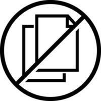 No plagiarism. Restriction Icon Symbol vector