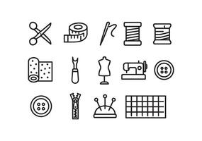 Sewing Essentials A Collection of Tools for Crafting and Tailoring Projects vector