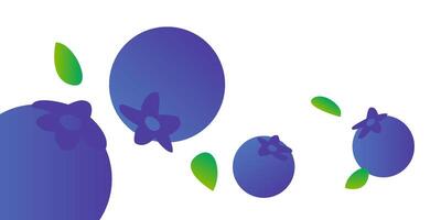 A delicious illustration of fresh blueberries, showcasing their vibrant blue color and perfectly round shape, making them irresistibly tempting. vector