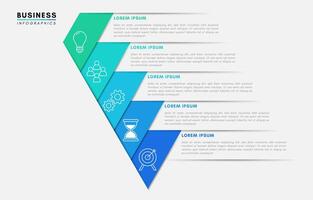 Infographic design template, creative concept with 5 steps vector