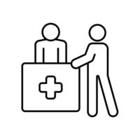 Icon a consultation, isolated against a clean background. vector