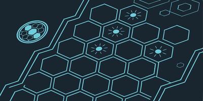 Elegant graphic background with geometric hexagonal grids, futuristic style vector
