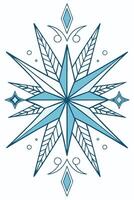 Crystal shard background, icy blue tones, geometric fragments and sharp light refractions vector