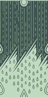 Data stream background, matrix-style green text rain and grid overlay vector