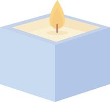Blue Square Candle vector