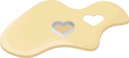 Dough with Cookie Cutter vector