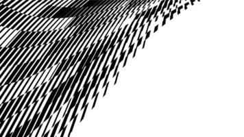 Abstract geometric seamless pattern with wave fading lines tracks halftone stripes vector