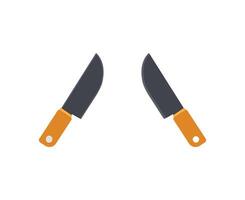 Knife isolated on a white background vector