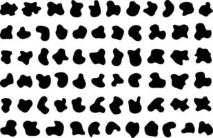 A repeating pattern of abstract black shapes on a white background for creative designs vector