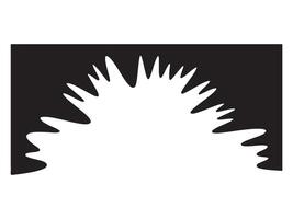 Abstract black and white explosion vector