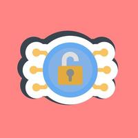 Sticker decryption. Crypto currency elements. vector