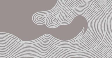 Hand draw brush lines abstract energetic flowing wave background, Japanese and ethnic block print, hand engraving texture graphic, minimal style calm and natural pattern for textile, carpet vector