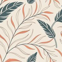 A seamless Scandinavian pattern with fluid, abstract wavy lines in muted beiges, soft grays, and warm neutrals, creating a relaxing organic texture vector