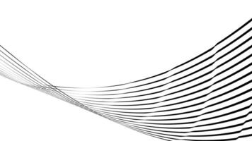 Abstract wavy background. Thin line on white modern abstract background. vector