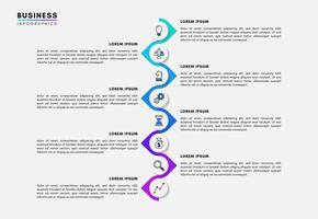 Timeline infographic design template with 8 steps and icons vector