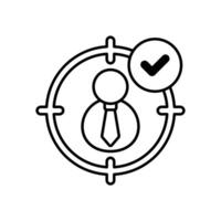 Icon a recruitment, isolated against a clean background. vector