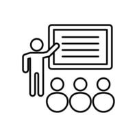 Icon a training, isolated against a clean background.. vector