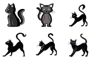 Funny Chibi Cat Bundle vector