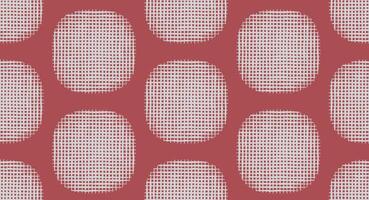 Hand drawn abstract criss cross brush lines rounded rectangular shapes seamless pattern, Japanese wood carving, bamboo weaving, basketry texture background in muted red, minimal graphic for textile vector